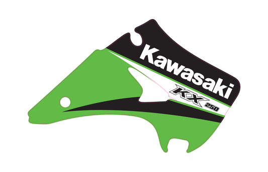 KX 125 250 2006, grafiche convogliatore verde replica oem originali
