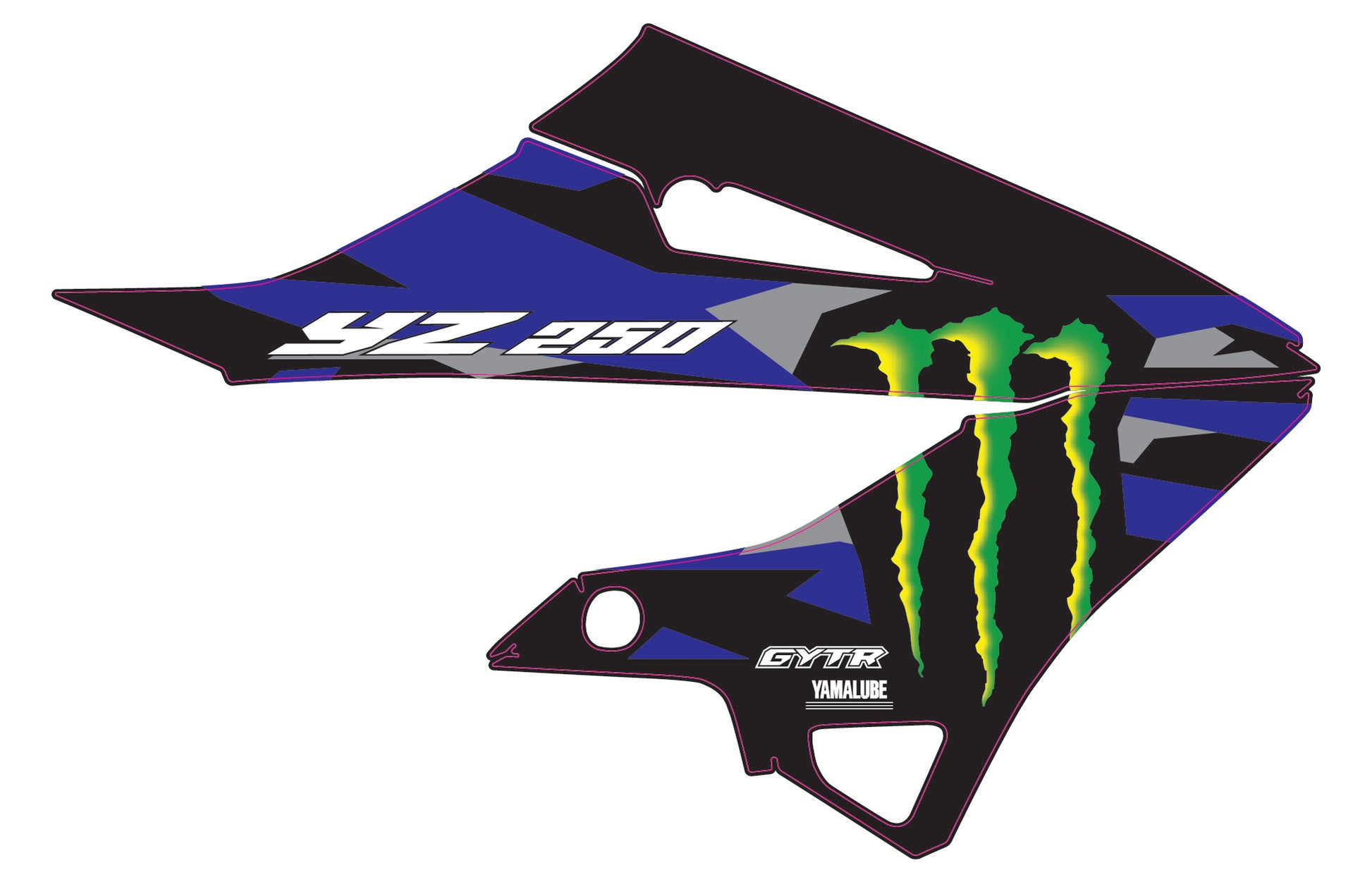 Adesivi convogliatori replica originali yz 250 Monster 2025 2026