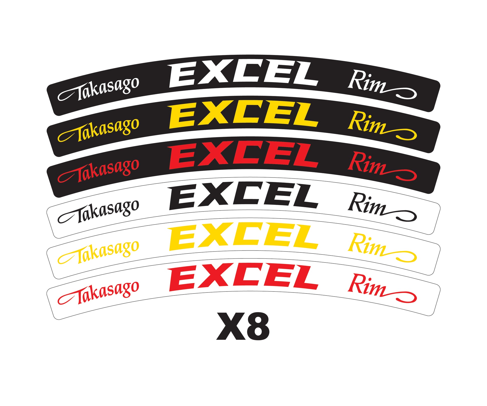 adesivi per cerchi excel rim 21-19-18-17 all tipes tutti tipi