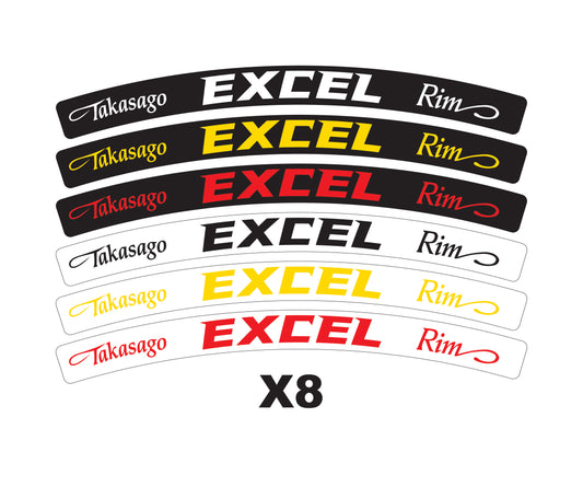 adesivi per cerchi excel rim 21-19-18-17 all tipes tutti tipi