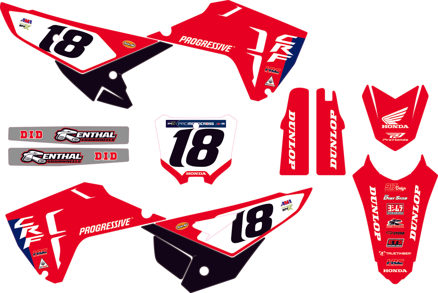 Grafiche Honda Replica Team HRC '25