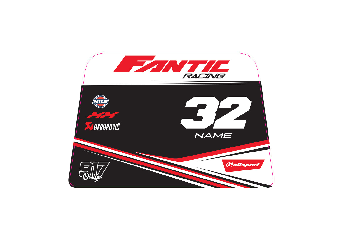 Adesivo Cavalletto Polisport Fantic