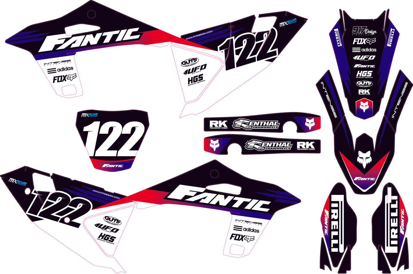 Grafiche Fantic Pulse Black