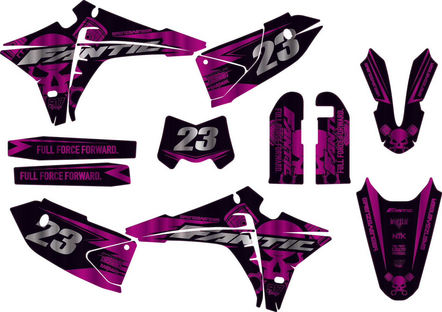 Grafiche Fantic Grenz Chrome Purple