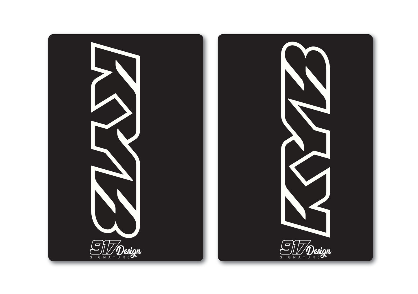 Adesivi forcella KYB neri