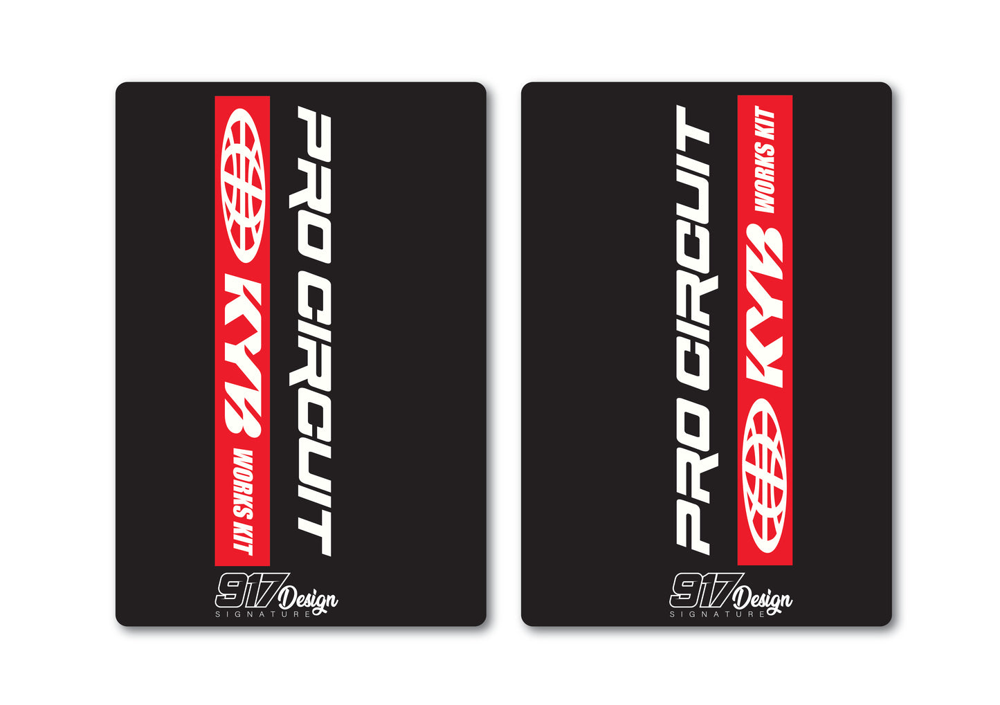 Adesivi forcella KYB Pro Circuit neri
