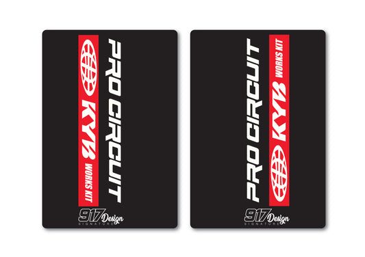 Adesivi forcella KYB Pro Circuit neri