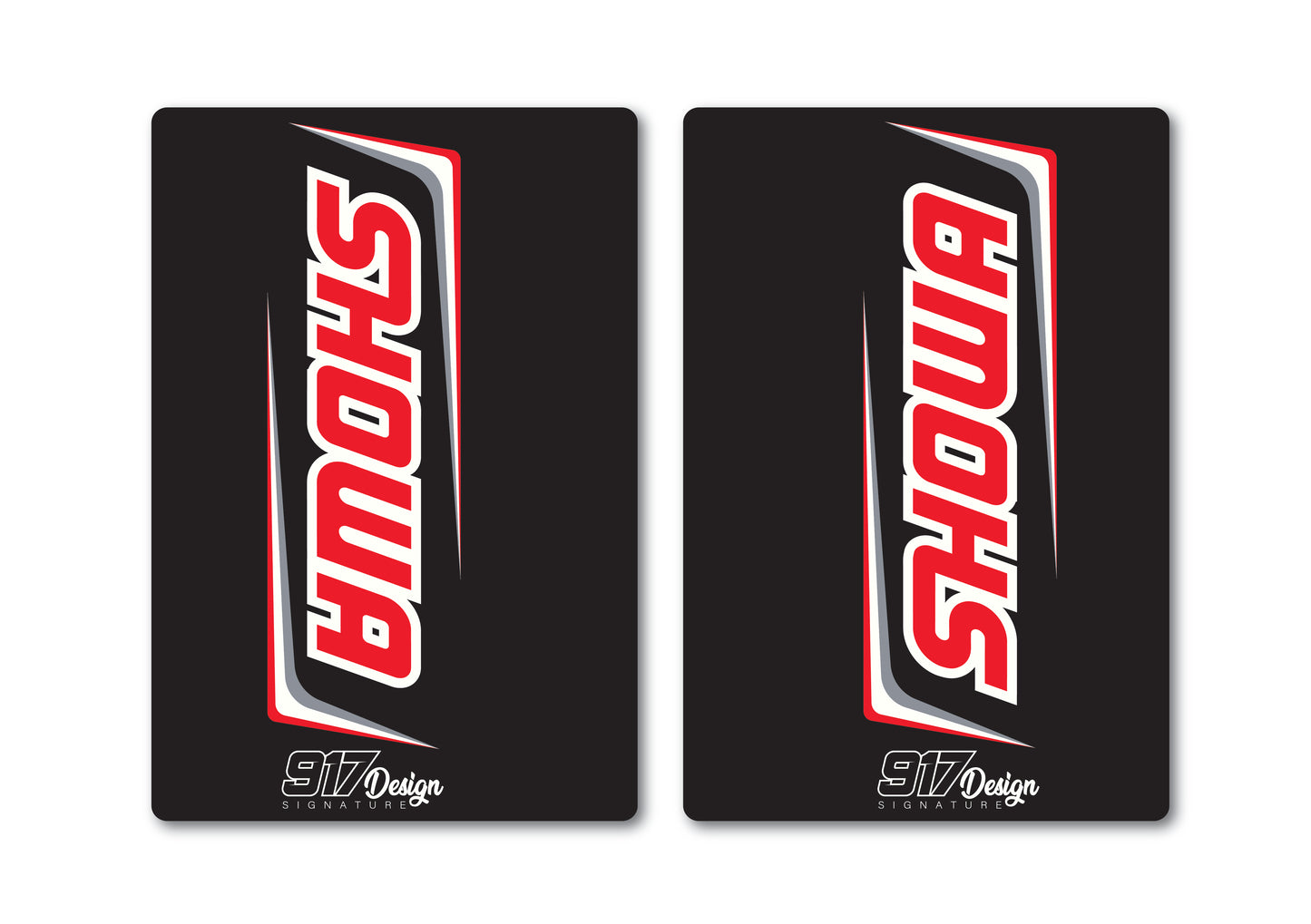 Adesivi forcella Showa Factory neri