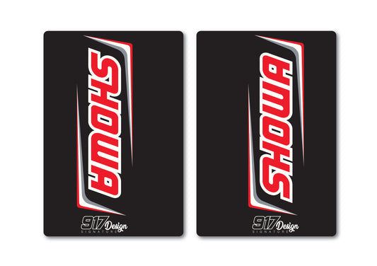 Adesivi forcella Showa Factory neri