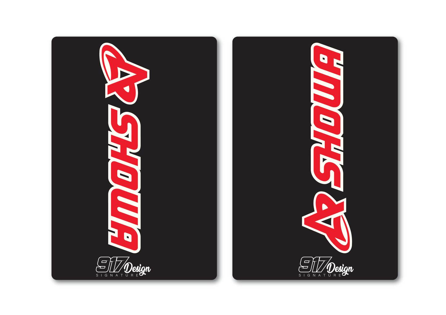 Adesivi forcella Showa 2025 neri