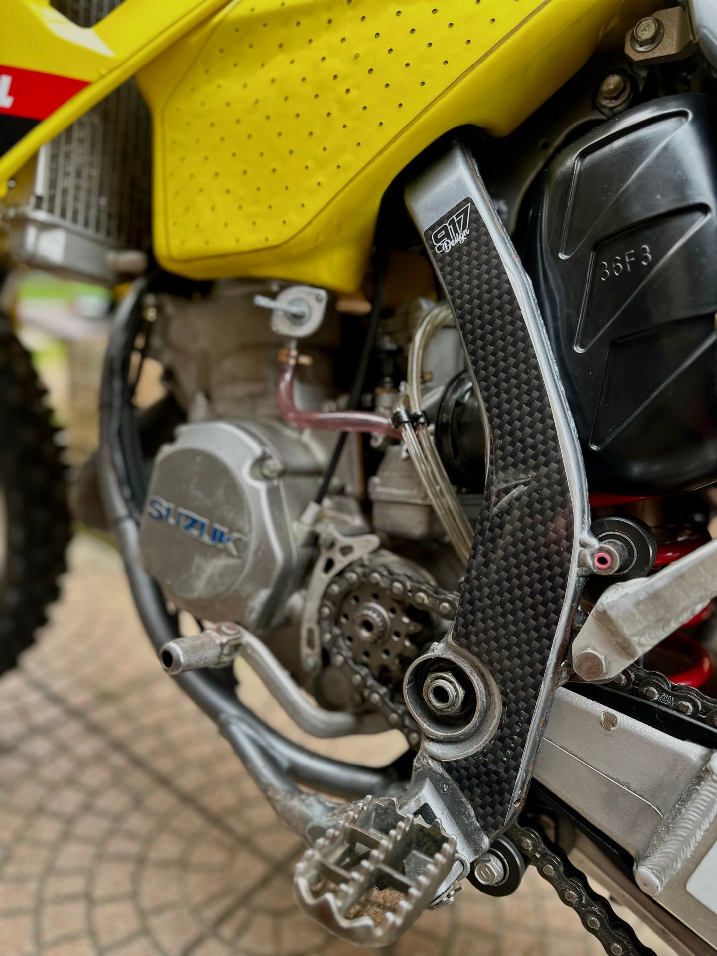 Suzuki RM 125/250 01-12 frame protection stickers