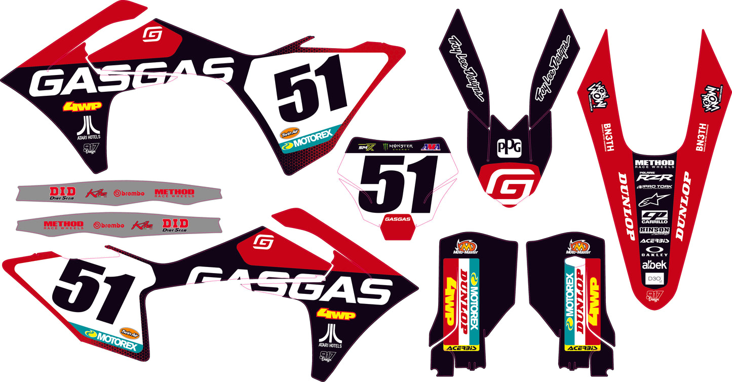 Grafiche GasGas Factory Black Edition
