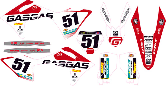 Grafiche GasGas Factory White Edition