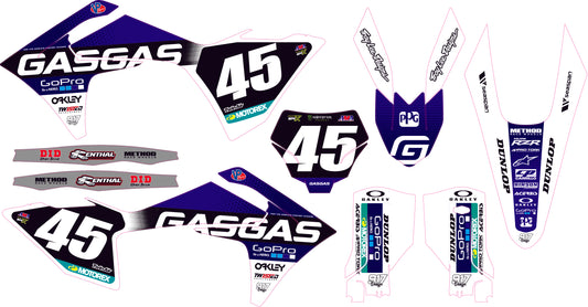 Grafiche GasGas Pro Line White