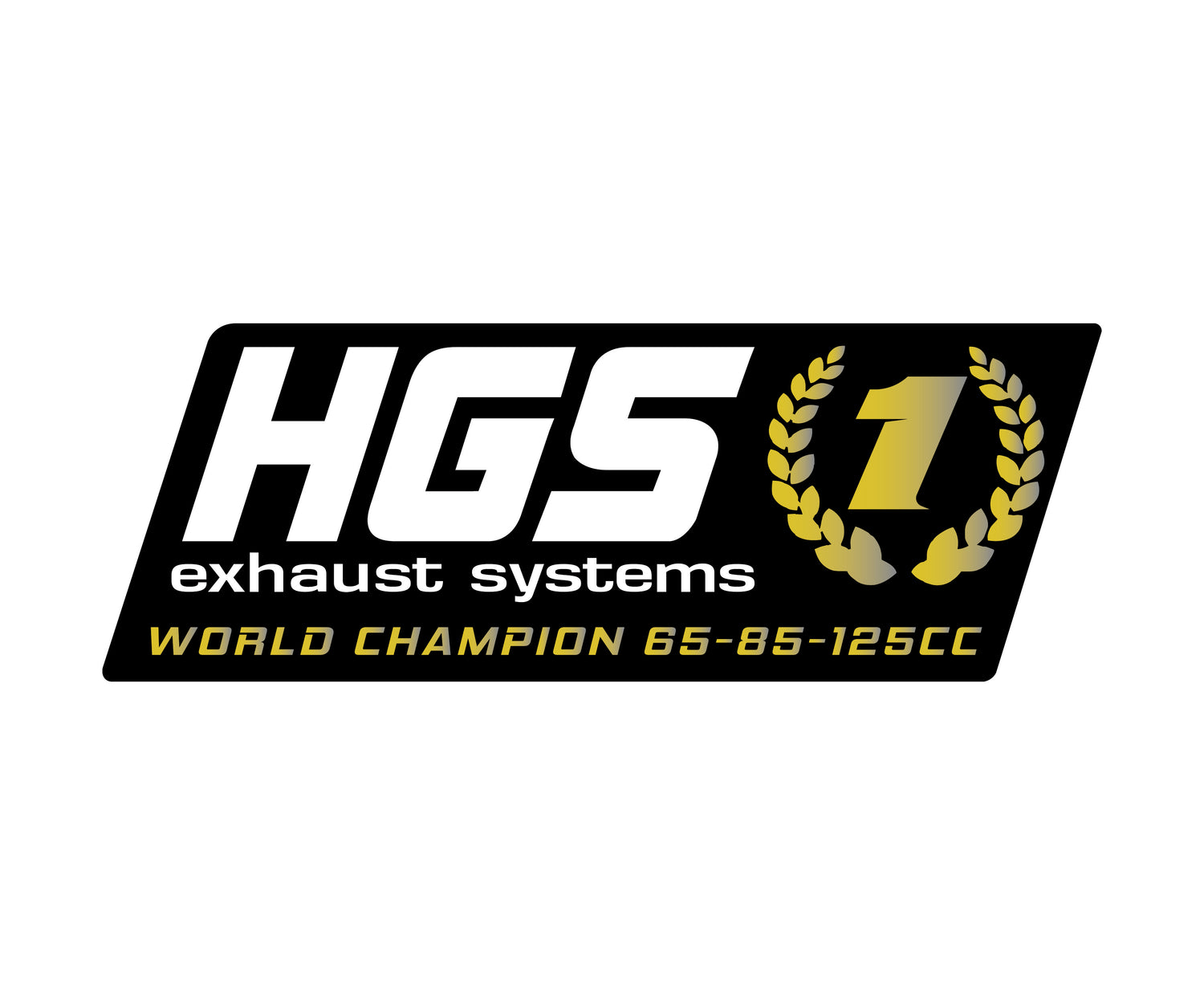 sticker silenziatore scarico HGS 125 250 2 tempi, adesivo termico resistente al calore