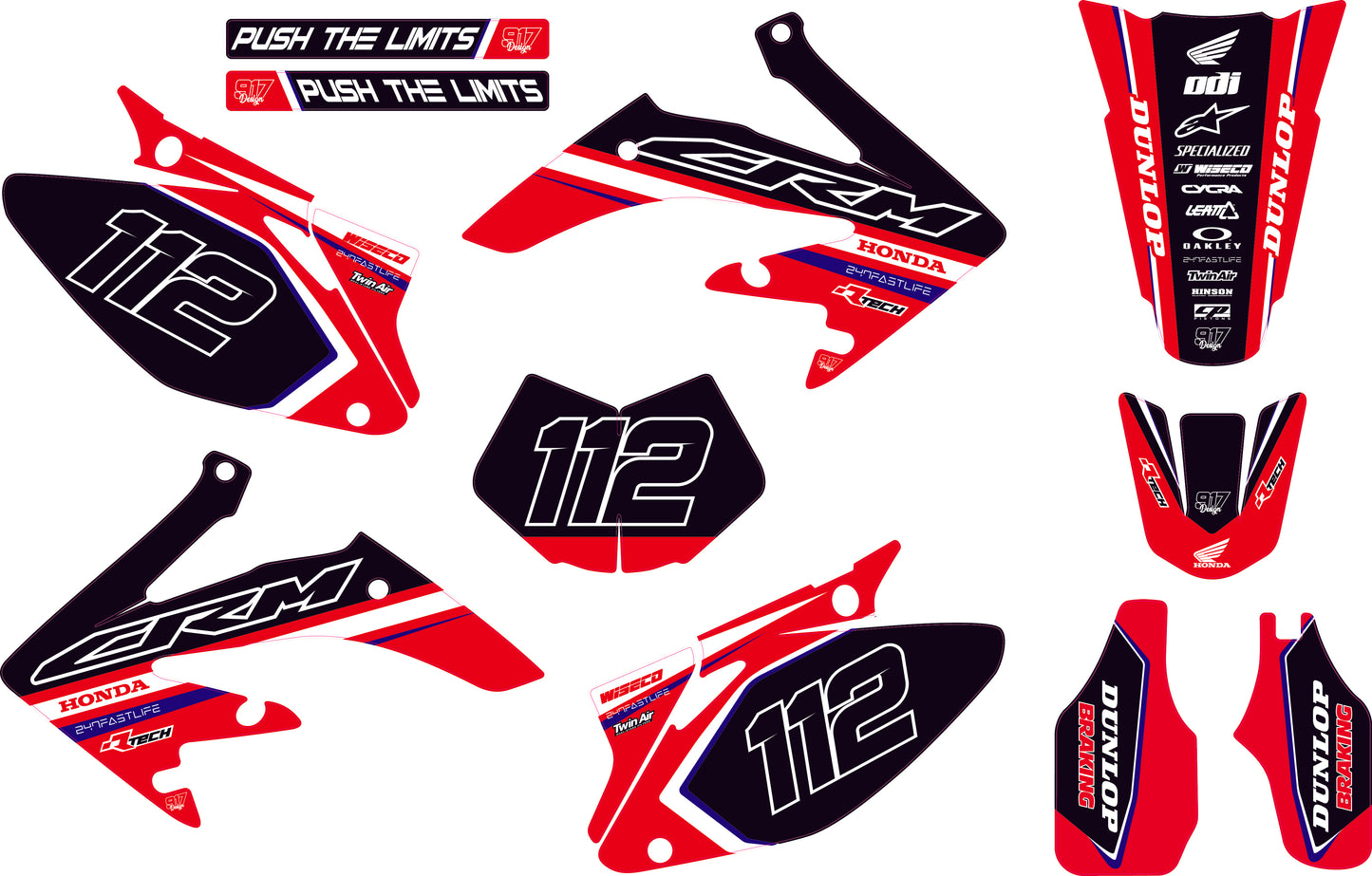 Grafiche HM/Vent Fast Line Red