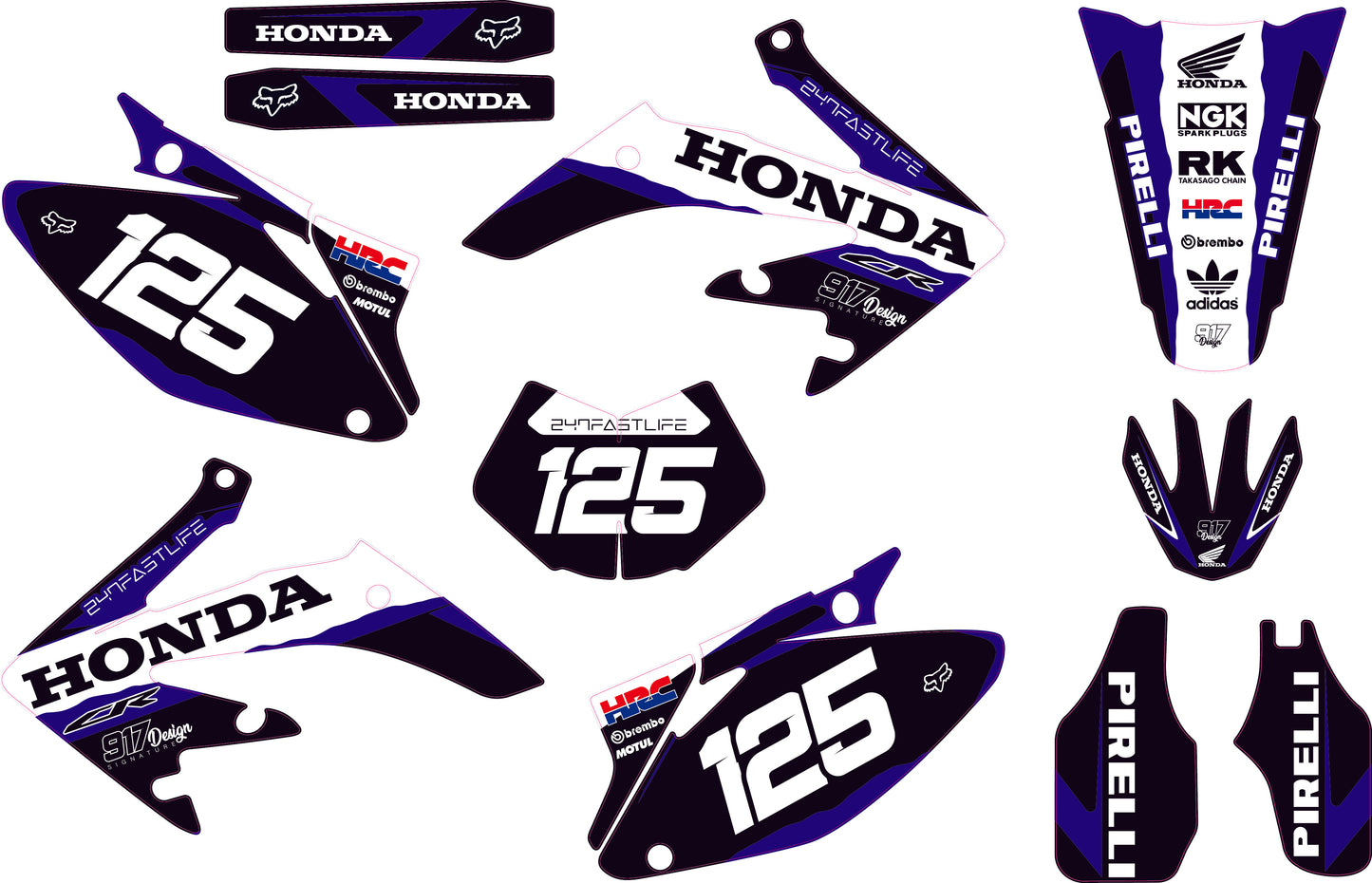 Grafiche HM/Vent Race Blue