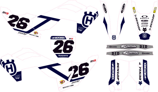 Grafiche Husqvarna Icon Blue Navy