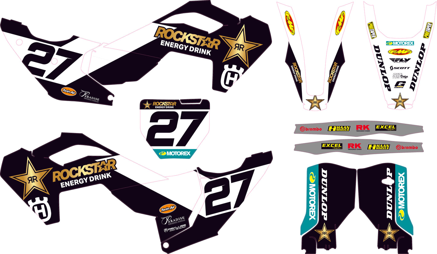 Grafiche Husqvarna Replica Rockstar '23