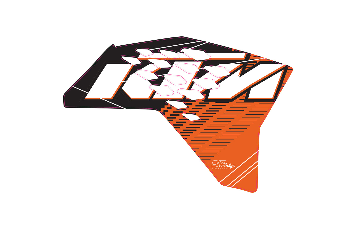 SX/SXF 07-10 EXC/EXC-F 08-11 Replica '11 radiator shrouds graphics