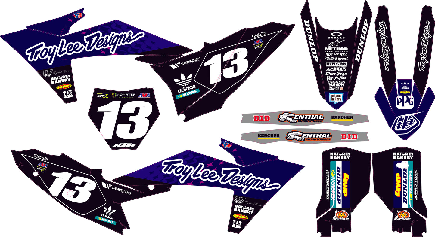 Grafiche KTM TLD Edition Black