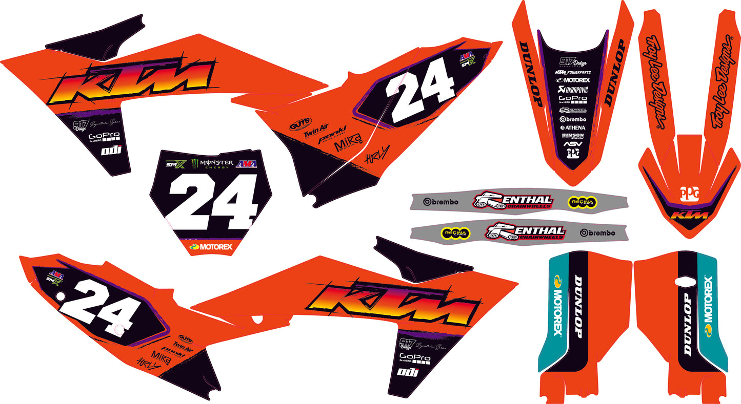 Grafiche KTM Retrò Orange