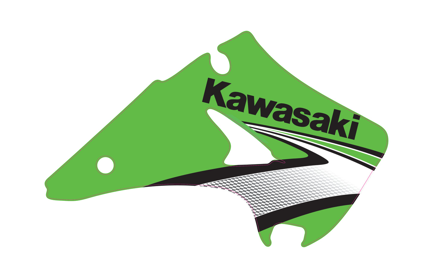 KX 125 250 2008 originale kawasaki verde green