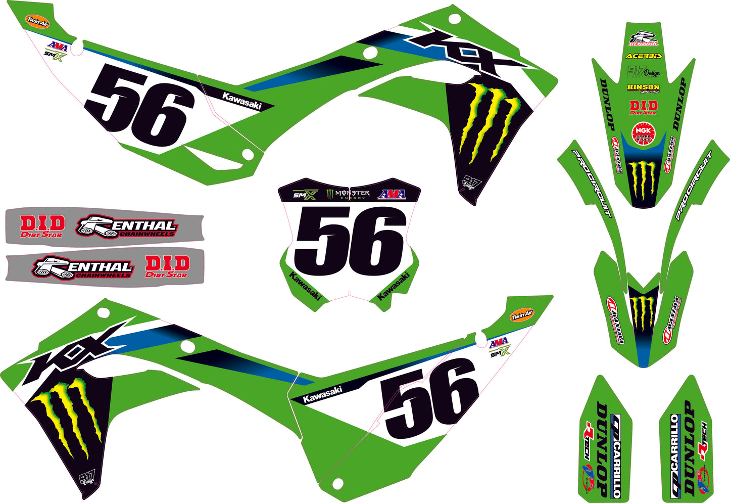 Grafiche Kawasaki Replica Team PC '25