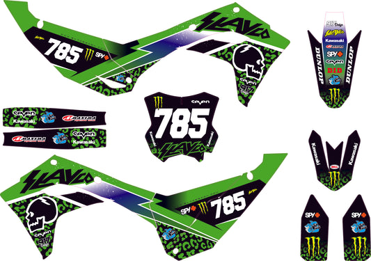 Grafiche Kawasaki Slay Panther Green Edition