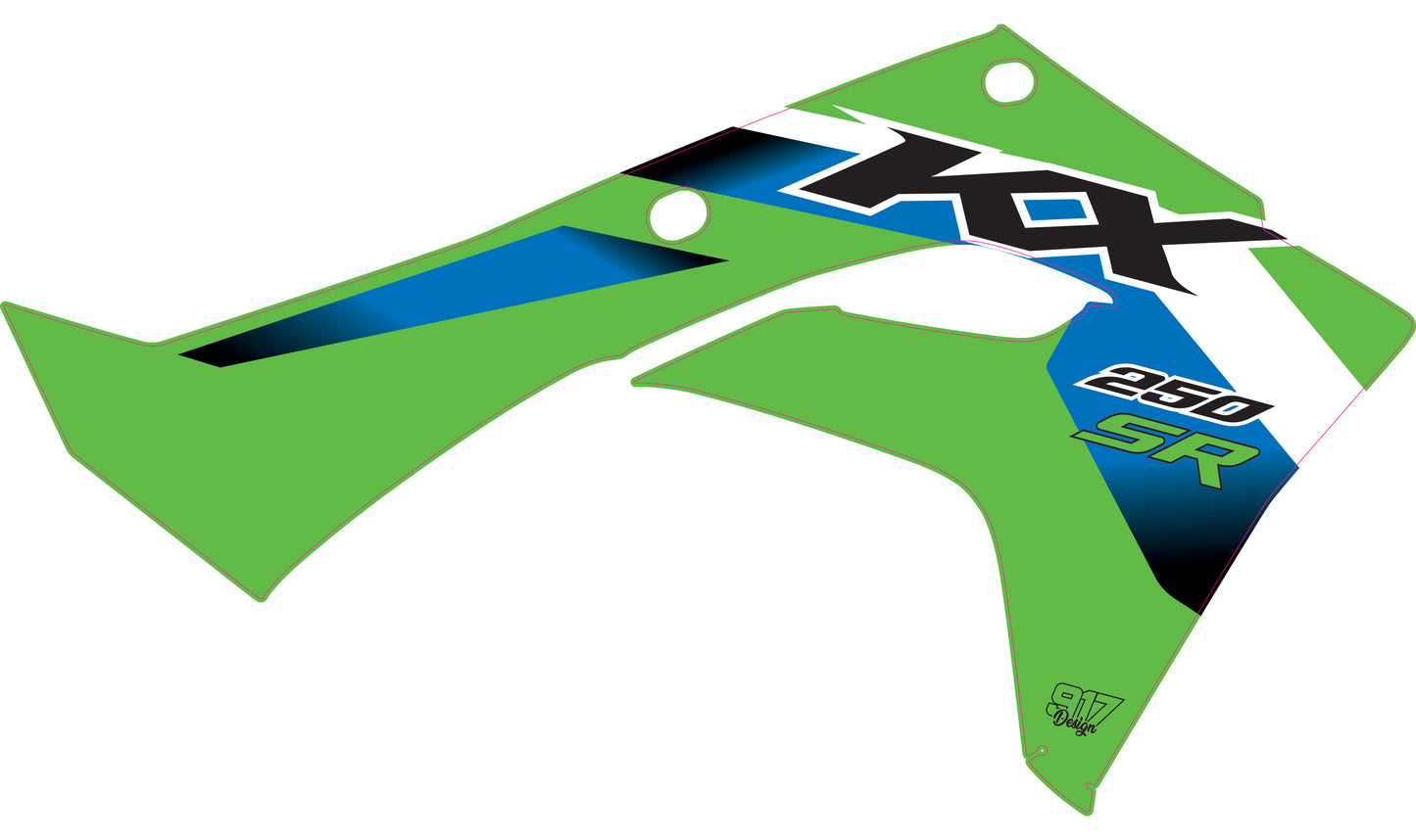 KXF 250 25-xx / 450 24-xx Replica SR '26 radiator shrouds graphics