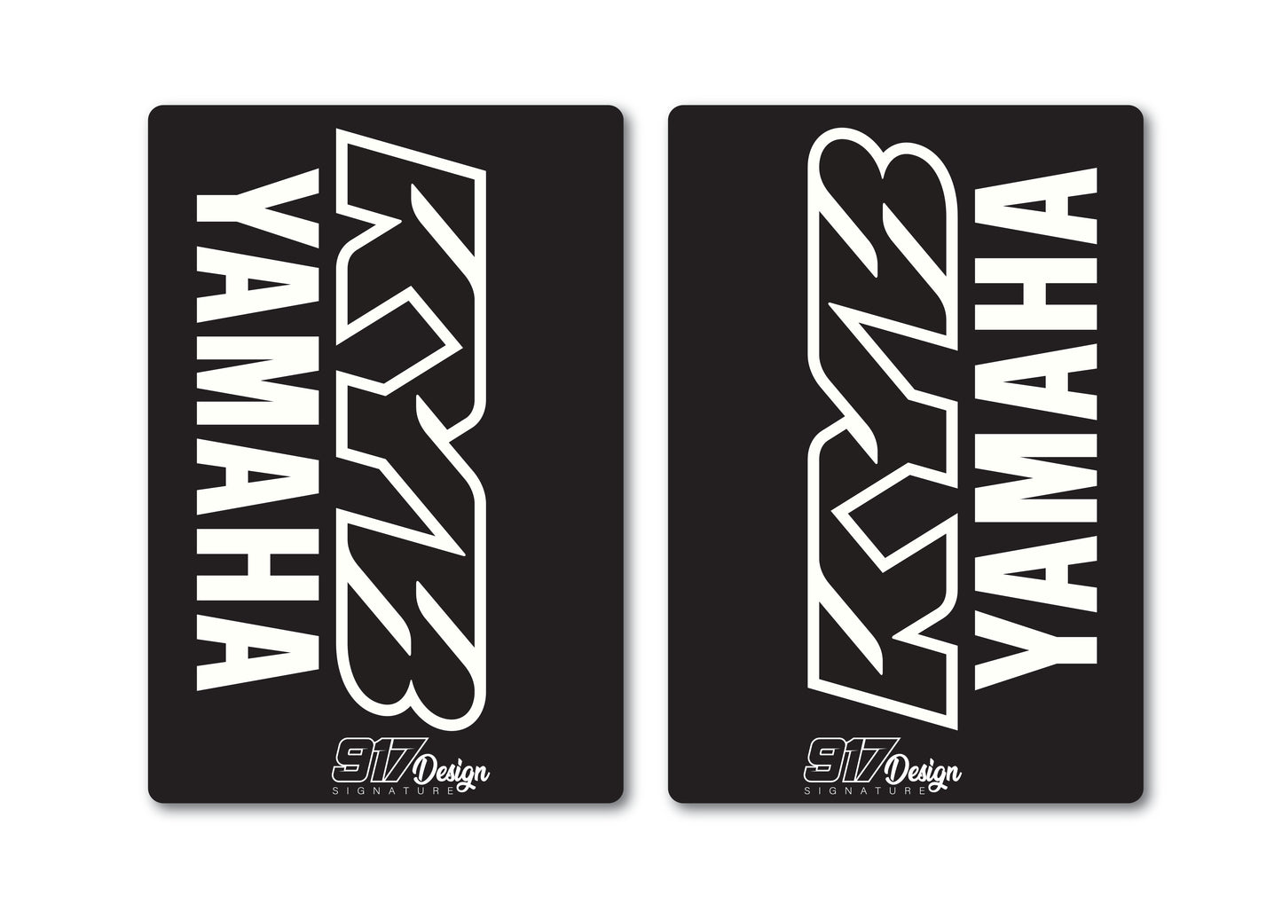 Adesivi forcella KYB Yamaha neri