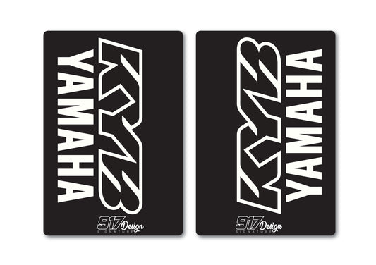 Adesivi forcella KYB Yamaha neri