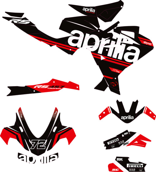 Grafiche adesive Aprilia rs 457 2023-2026