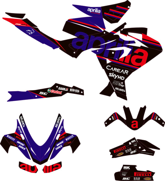 Kit grafiche Aprilia RS457 Motogp Blu