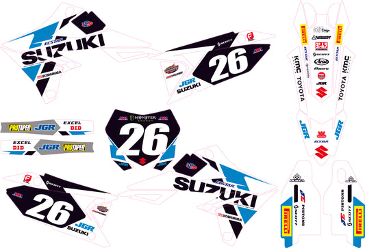 Grafiche Suzuki Replica Team JGR White