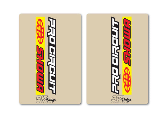 Adesivi forcella Showa Pro Circuit