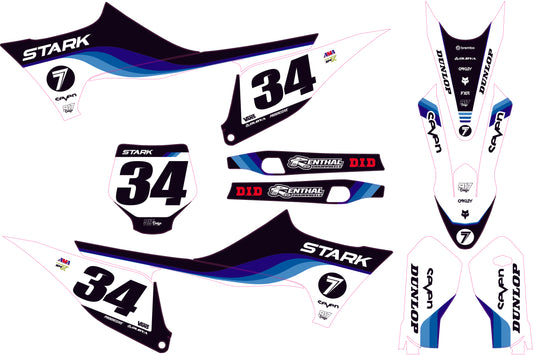 Kit adesivi STARK VARG bianche seven sea white factory