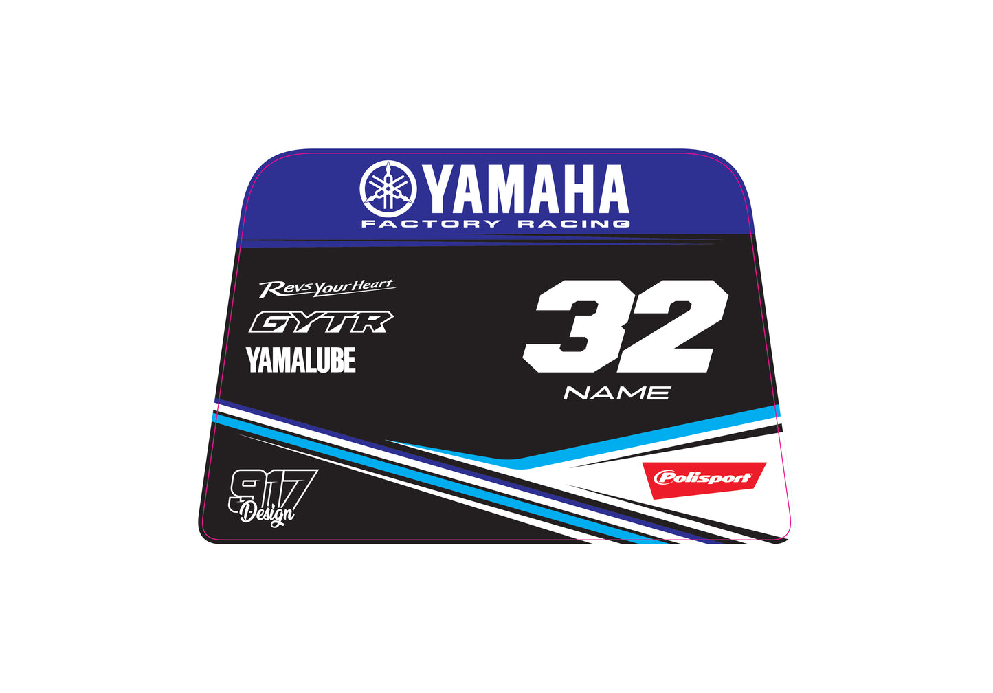 Adesivo Cavalletto Polisport Yamaha