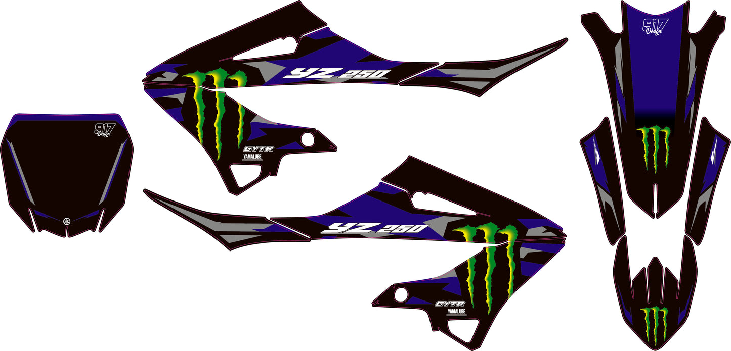 Kit Yamaha yz 250 2027 originale  monster edition
