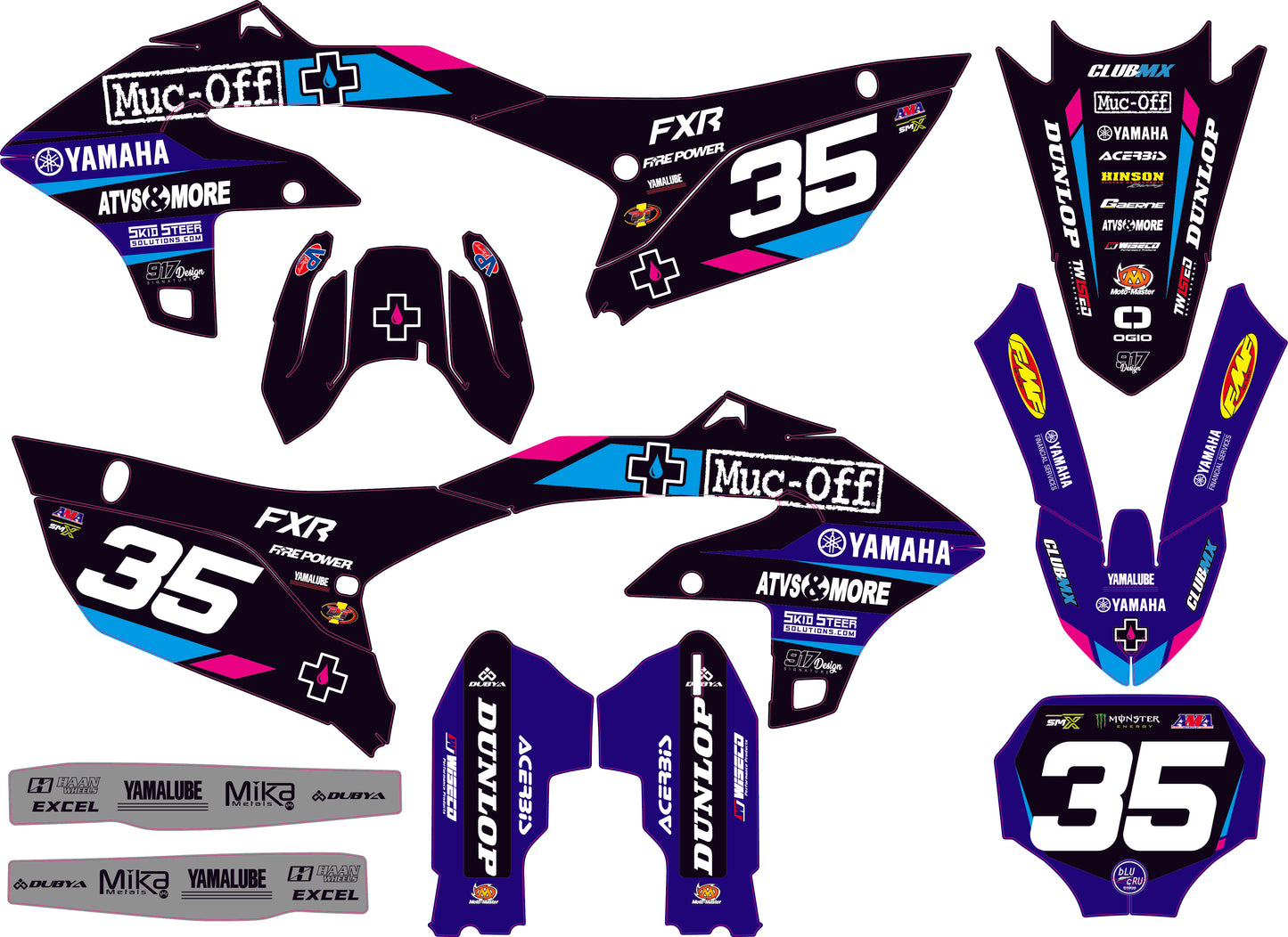 Grafiche Yamaha Replica Club Mx '25