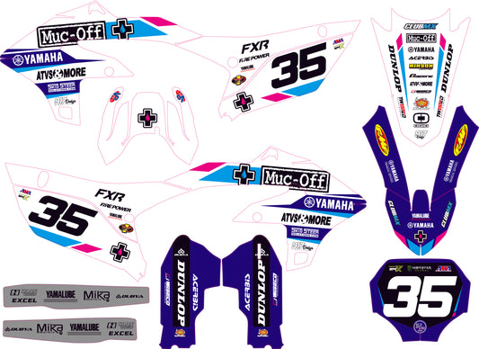 Grafiche Yamaha Replica Club Mx '25 White