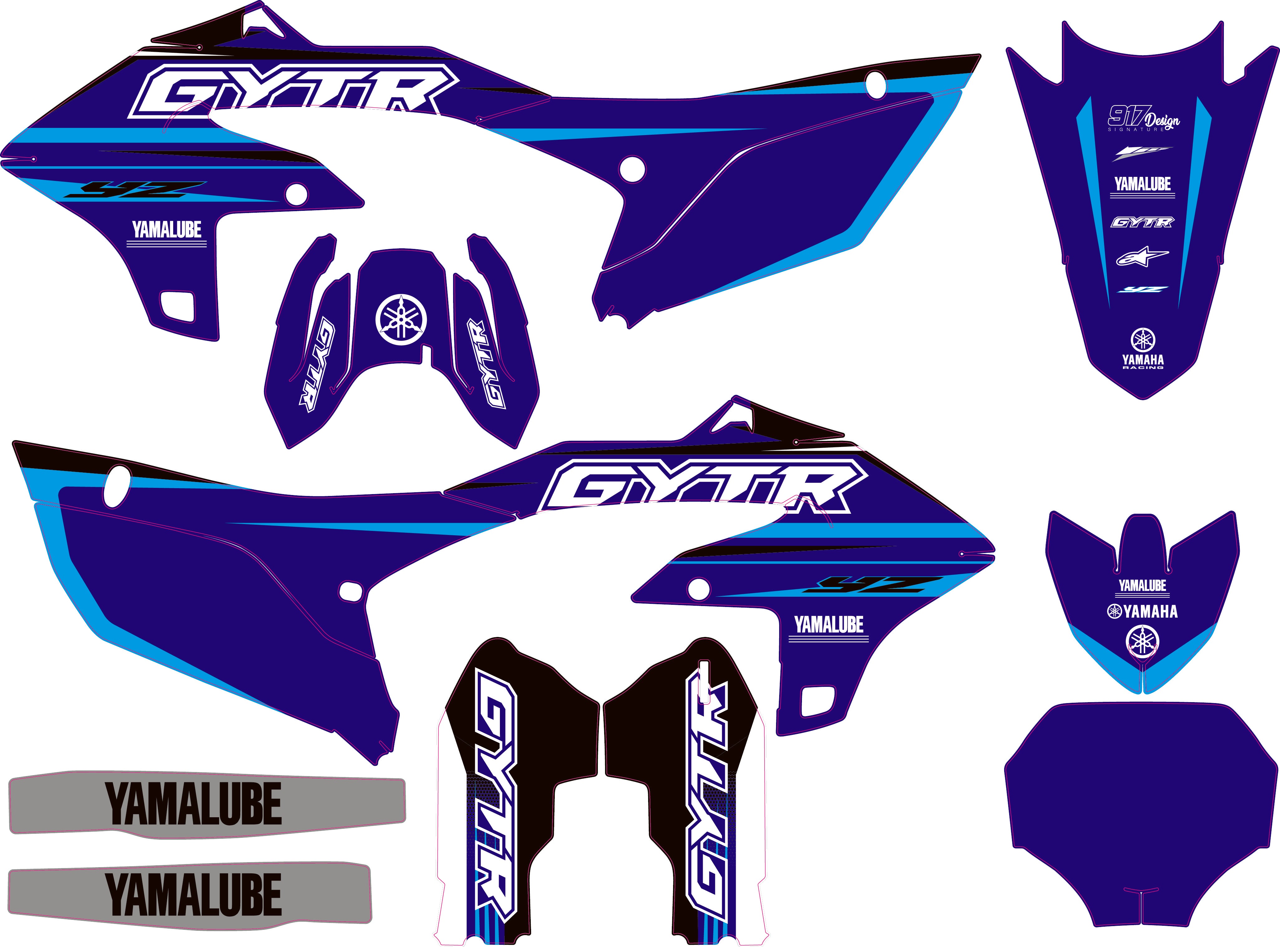 Kit Grafiche Yamaha Replica GYTR – 917 Design