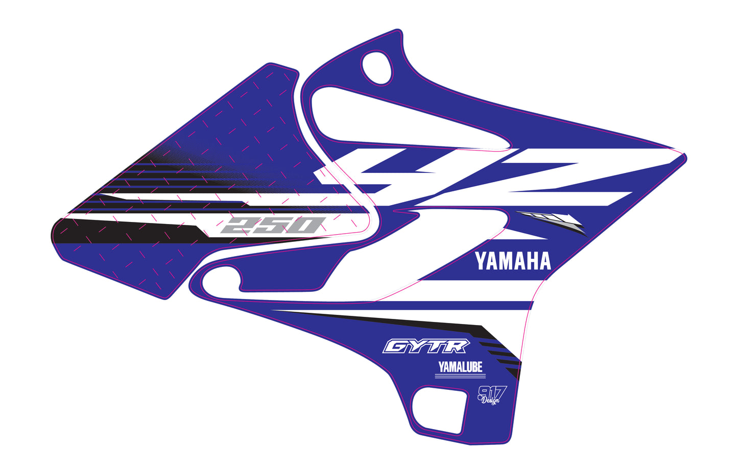 YZ 250 2018 OEM GRAPHICS BLUE KIT