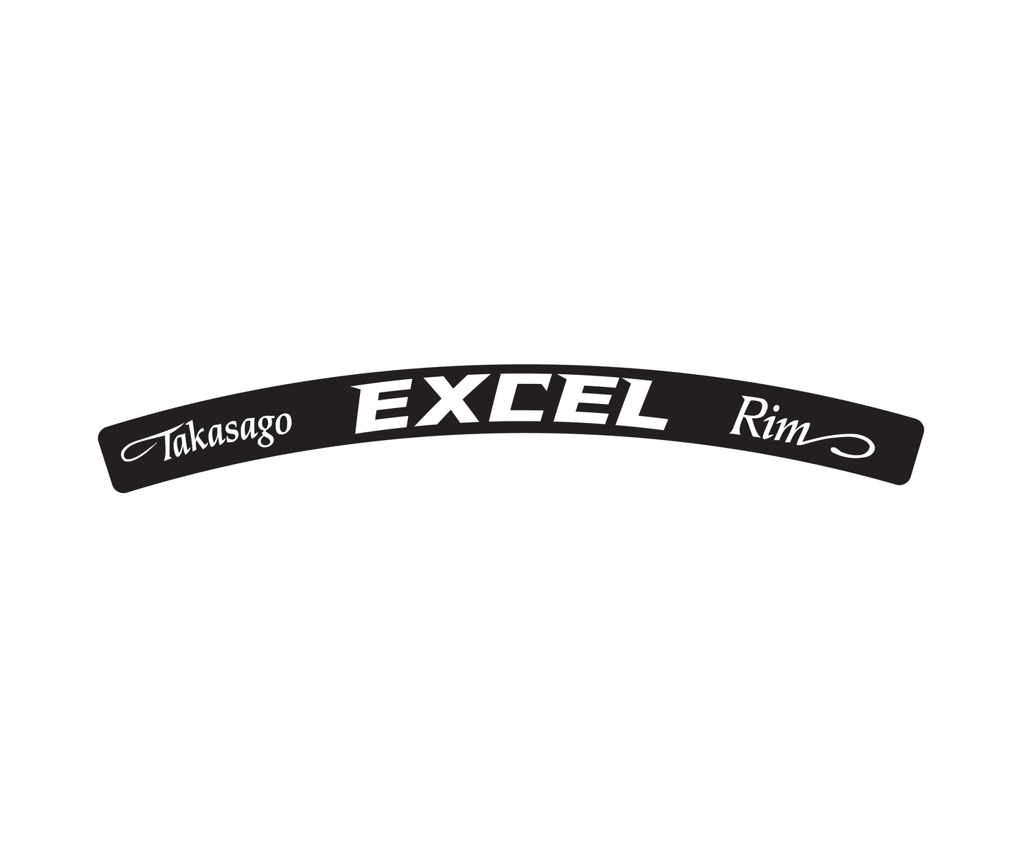 adesivi per cerchi ruote excel rim 21-19-18-17 nero bianco