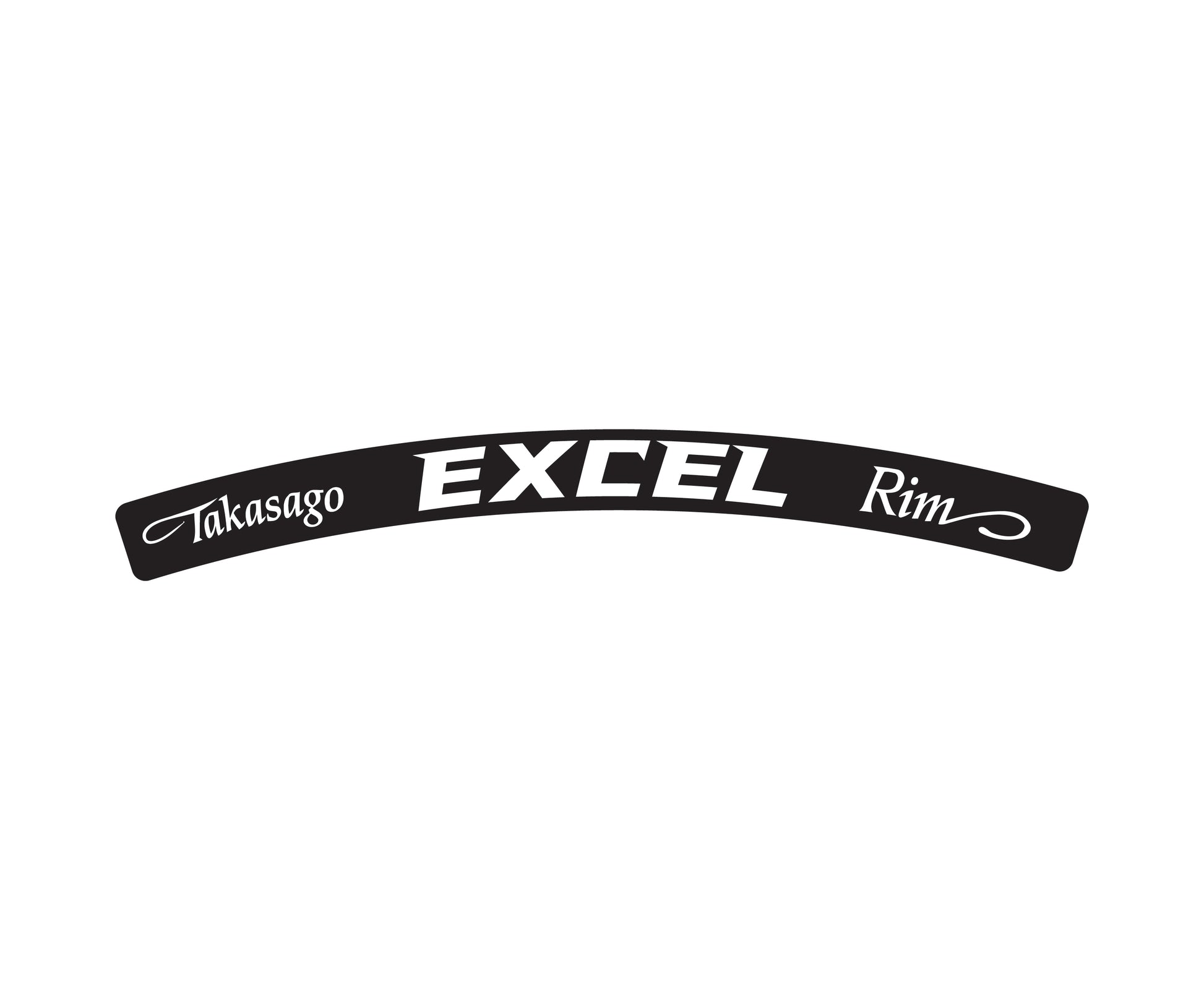 adesivi per cerchi ruote excel rim 21-19-18-17 nero bianco