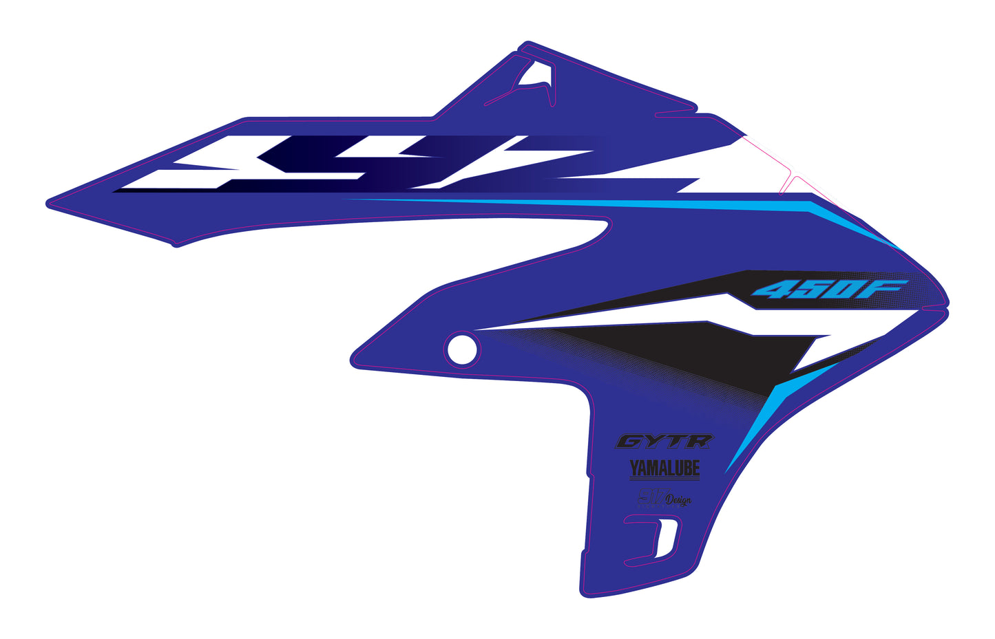 YZF 250 24-26 / 450 26-xx Replica '26 radiator shrouds graphics