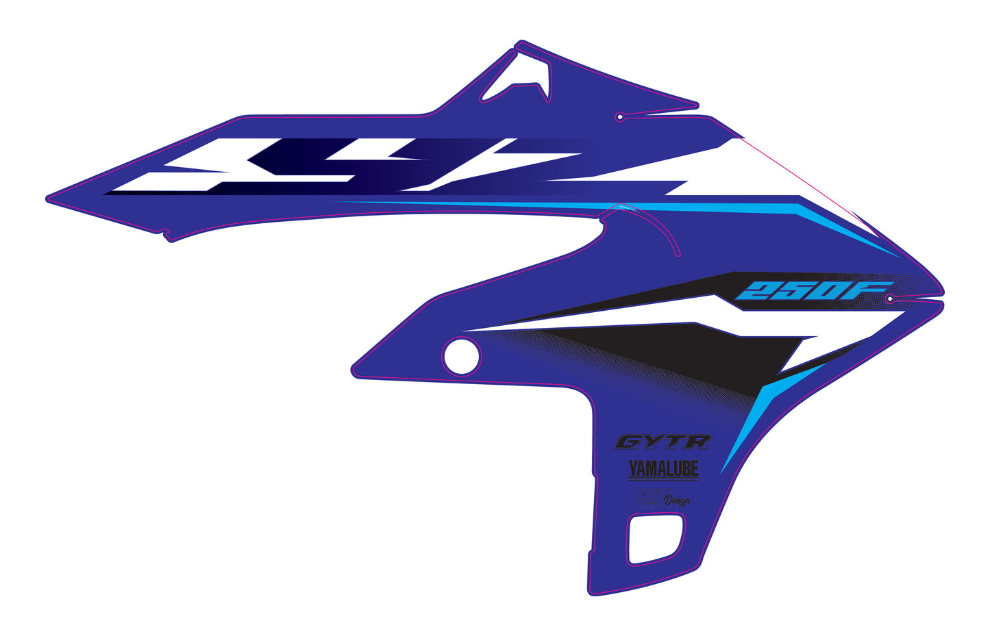 YZF 250 24-26 / 450 26-xx Replica '26 radiator shrouds graphics